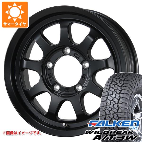 【タイヤ交換対象】5本セット スズキ ジムニー用 サマータイヤ ファルケン ワイルドピーク A/T3W 175/80R16 91S ブロウズ ロブ9 5.5-16 タイヤホイール5本セット
