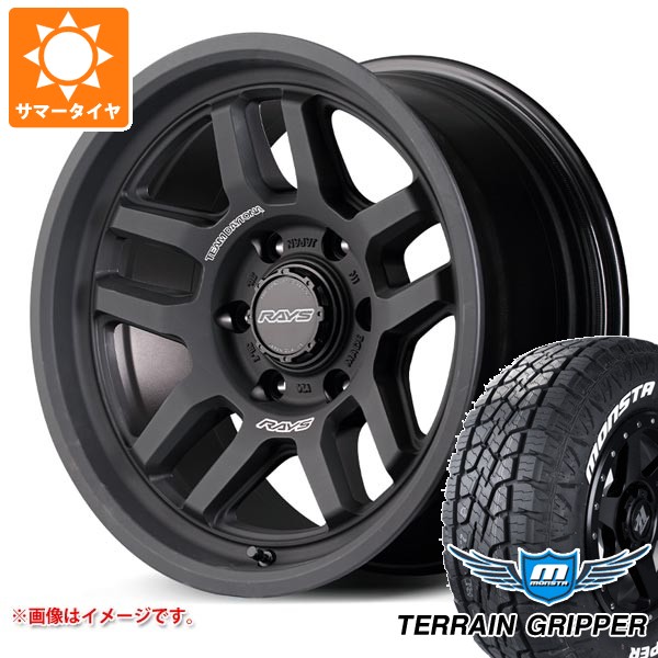 【タイヤ交換対象】5本セット トヨタ FJクルーザー 10系用 サマータイヤ モンスタ テレーングリッパー LT285/70R17 121/118R ホワイトレター レイズ デイトナ D325 8.0-17 タイヤホイール5本セット