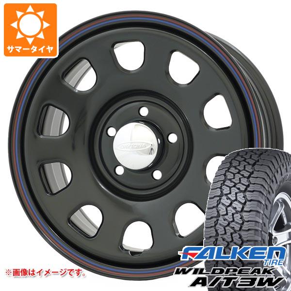 【タイヤ交換対象】ミツビシ デリカD5用 サマータイヤ ファルケン ワイルドピーク A/T3W 235/70R16 109T XL デイトナズ G2 7.0-16 タイヤホイール4本セット