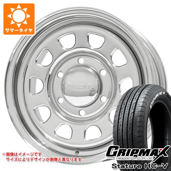 【タイヤ交換対象】ニッサン NV350キャラバン E26用 サマータイヤ グリップマックス スタチャー HC-V 215/65R16C 109/107S ホワイトレター デイトナズ G2 6.5-16 タイヤホイール4本セット