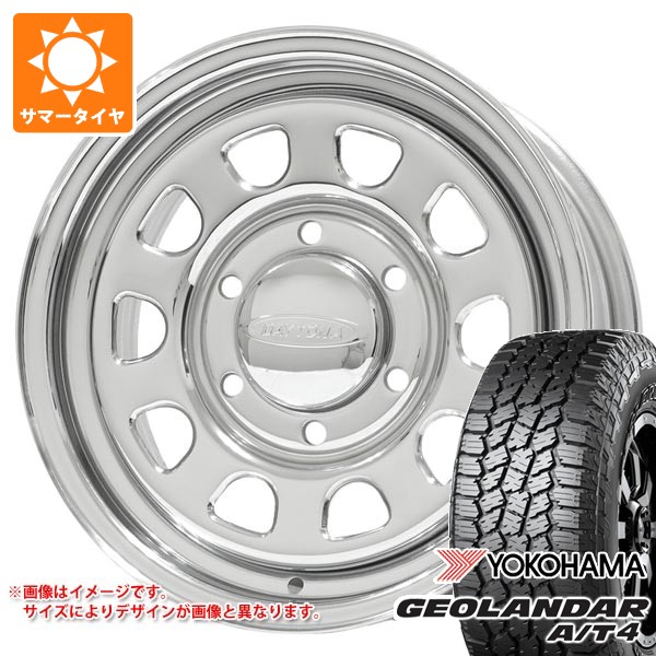 【タイヤ交換対象】ニッサン NV350キャラバン E26用 サマータイヤ ヨコハマ ジオランダー A/T4 G018 215/70R16 100H ブラックレター デイトナズ G2 6.5-16 タイヤホイール4本セット|タイヤ1番