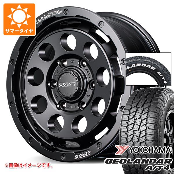 【タイヤ交換対象】トヨタ ハイエース 200系用 2026年製 サマータイヤ ヨコハマ ジオランダー A/T4 G018 215/65R16C 109/107S ホワイトレター レイズ デイトナ D9 6.5-16 タイヤホイール4本セット｜タイヤ１番