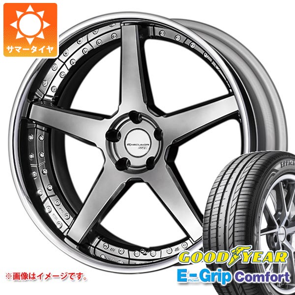 【タイヤ交換対象】サマータイヤ 245/45R19 102W XL グッドイヤー エフィシエントグリップコンフォート SSR エグゼキューター CV06 8.5-19 タイヤホイール4本セット