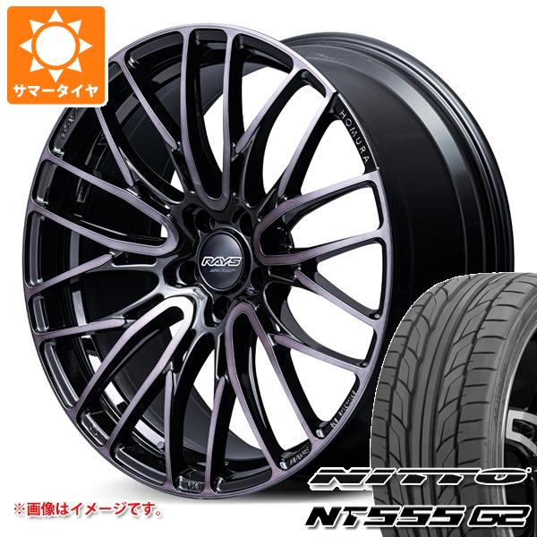 サマータイヤ 235/50R18 101Y XL ニットー NT555 G2 レイズ ホムラ 2x10BD ブラッククリアエディション 8.0-18 タイヤホイール4本セット｜タイヤ１番