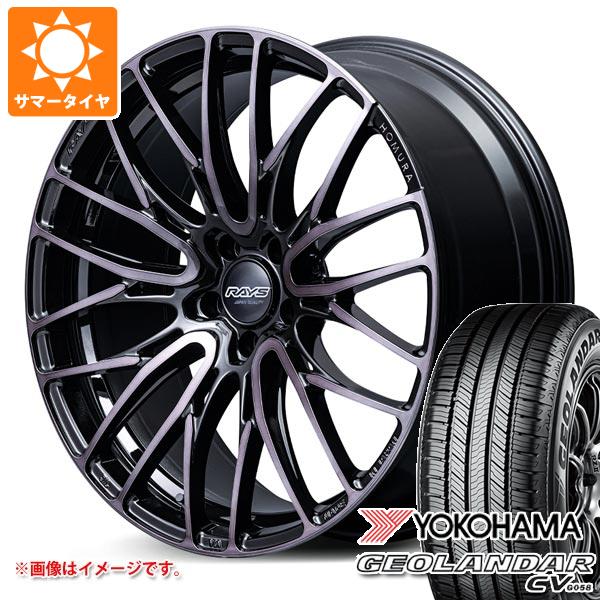 【タイヤ交換対象】サマータイヤ 235/50R18 97V ヨコハマ ジオランダー CV G058 レイズ ホムラ 2x10BD ブラッククリアエディション 8.0-18 タイヤホイール4本セット