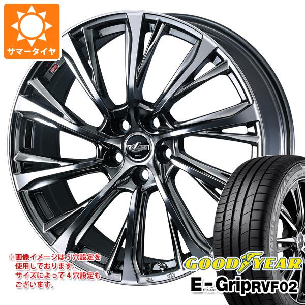 【タイヤ交換対象】サマータイヤ 225/45R19 96W XL グッドイヤー エフィシエントグリップ RVF02 レオニス JG 8.0-19 タイヤホイール4本セット|タイヤ1番