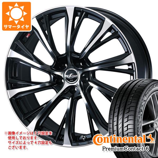 【タイヤ交換対象】トヨタ 40系アルファード用 サマータイヤ コンチネンタル プレミアムコンタクト6 245/40R21 100Y XL レオニス JG 8.5-21 タイヤホイール4本セット