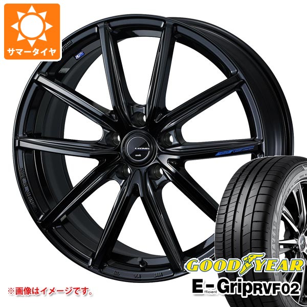 【タイヤ交換対象】サマータイヤ 245/40R20 99W XL グッドイヤー エフィシエントグリップ RVF02 レオニス ナヴィア 08 8.5-20 タイヤホイール4本セット