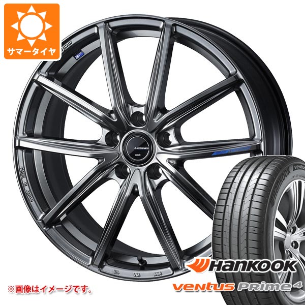 【タイヤ交換対象】サマータイヤ 225/55R17 101W XL ハンコック ベンタス プライム4 K135 レオニス ナヴィア 08 7.0-17 タイヤホイール4本セット