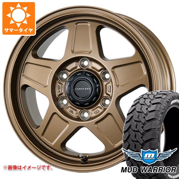 【タイヤ交換対象】トヨタ ハイエース 200系用 サマータイヤ モンスタ マッドウォーリアー LT215/70R16 107/105Q ホワイトレター ランドフット GWD 6.5-16 タイヤホイール4本セット