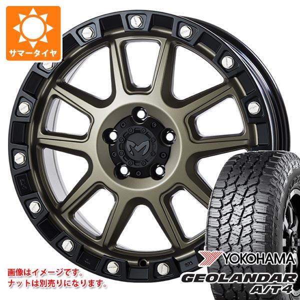 【タイヤ交換対象】ジープ ラングラー JK/JL系用 サマータイヤ ヨコハマ ジオランダー A/T4 G018 LT285/65R18 125/122S ブラックレター MKW M205 タイヤホイール4本セット|タイヤ1番