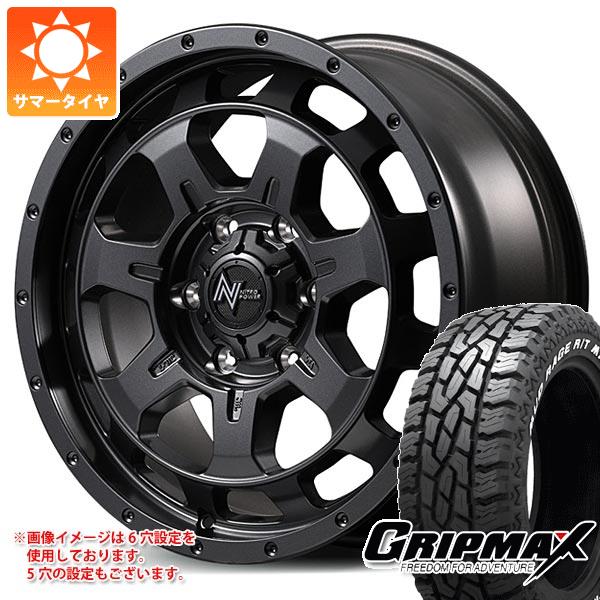 【タイヤ交換対象】サマータイヤ 215/70R16 100/97R グリップマックス マッドレイジ R/T MAX ホワイトレター ナイトロパワー M7 ファランクス 7.0-16 タイヤホイール4本セット