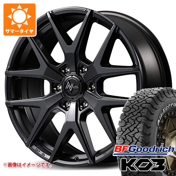 【タイヤ交換対象】サマータイヤ 265/65R18 117/114S BFグッドリッチ オールテレーンT/A KO3 ホワイトレター ナイトロパワー M62 トマホーク 8.0-18 タイヤホイール4本セット 172,900円