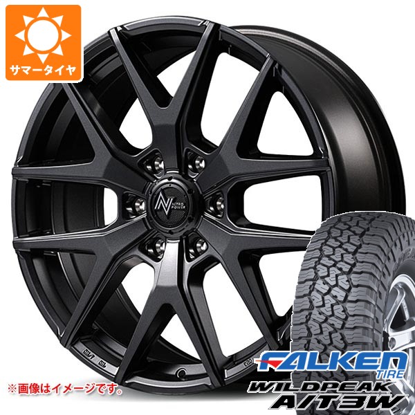 【タイヤ交換対象】トヨタ ランドクルーザー300用 サマータイヤ ファルケン ワイルドピーク A/T3W 275/55R20 117T XL ナイトロパワー M62 トマホーク 8.0-20 タイヤホイール4本セット|タイヤ1番