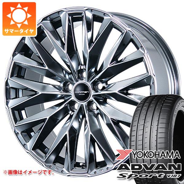 【タイヤ交換対象】レクサス NX 20系用 サマータイヤ ヨコハマ アドバンスポーツV107 255/40ZR21 (102Y) XL ドルフレン エクスクルーシブ TLM-01 8.5-21 タイヤホイール4本セット