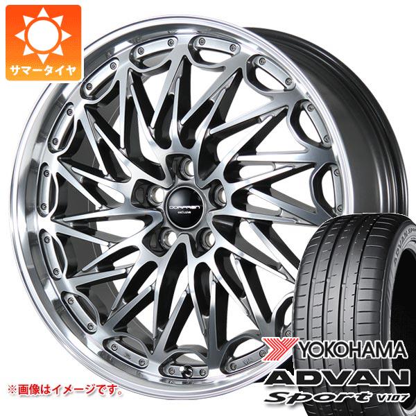 【タイヤ交換対象】トヨタ 40系アルファード用 サマータイヤ ヨコハマ アドバンスポーツV107 245/40R21 100Y XL ドルフレン エクスクルーシブ TLM-02 8.5-21 タイヤホイール4本セット|タイヤ1番