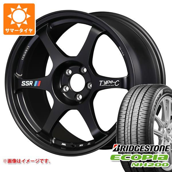 【タイヤ交換対象】サマータイヤ 225/45R18 95W XL ブリヂストン エコピア NH200 SSR タイプC フォージド 8.5-18 タイヤホイール4本セット