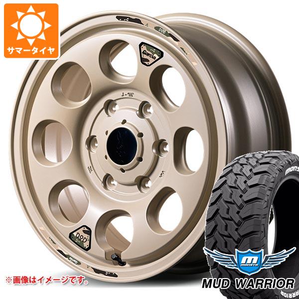 【タイヤ交換対象】トヨタ ハイエース 200系用 サマータイヤ モンスタ マッドウォーリアー LT215/70R16 107/105Q ホワイトレター ウシャリン 6.5-16 タイヤホイール4本セット