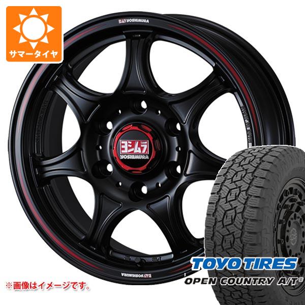 【タイヤ交換対象】トヨタ ハイエース 200系用 サマータイヤ トーヨー オープンカントリー A/T3 215/70R16 100T ブラックレター ヨシムラ WRS7 6.5-16 タイヤホイール4本セット|タイヤ1番
