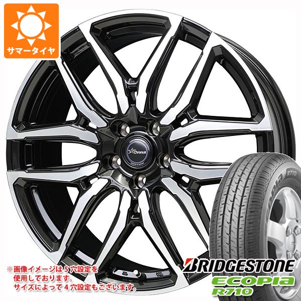 【タイヤ交換対象】サマータイヤ 145/80R12 80/78N ブリヂストン エコピア R710 クロノス CH-114 4.0-12 タイヤホイール4本セット|タイヤ1番