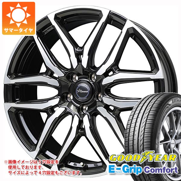 【タイヤ交換対象】サマータイヤ 225/40R19 93W XL グッドイヤー エフィシエントグリップコンフォート クロノス CH-114 8.0-19 タイヤホイール4本セット|タイヤ1番