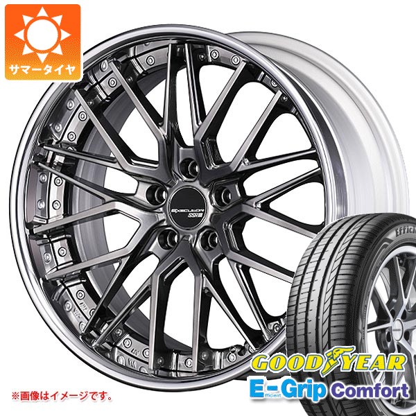 【タイヤ交換対象】サマータイヤ 245/45R19 102W XL グッドイヤー エフィシエントグリップコンフォート SSR エグゼキューター CV07 8.5-19 タイヤホイール4本セット