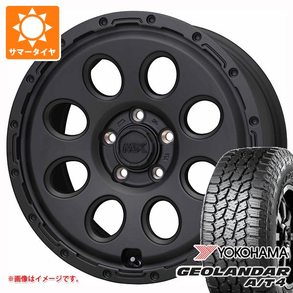【タイヤ交換対象】トヨタ RAV4 50系用 サマータイヤ ヨコハマ ジオランダー A/T4 G018 235/65R17 108H XL ブラックレター マッドクロス リーコン 7.5-17 タイヤホイール4本セット