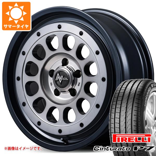【タイヤ交換対象】ミツビシ デリカD5用 サマータイヤ ピレリ チントゥラート P7 225/55R18 102Y XL AO アウディ承認 ナイトロパワー R12 ハウザー 7.5-18 タイヤホイール4本セット|タイヤ1番