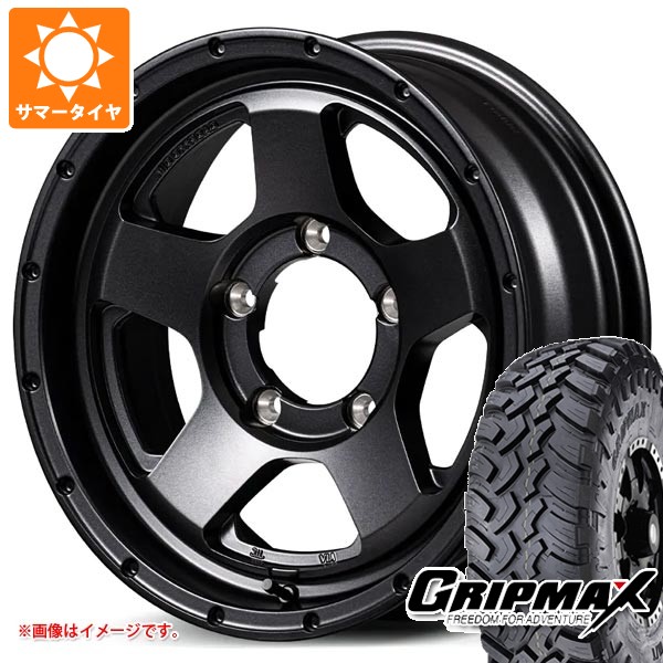 【タイヤ交換対象】スズキ ジムニー用 サマータイヤ グリップマックス マッドレイジ M/T 6.50R16 110/105Q ホワイトレター ナイトロパワー S5 ベクター 5.5-16 タイヤホイール4本セット