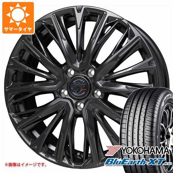 【タイヤ交換対象】サマータイヤ 215/50R18 92V ヨコハマ ブルーアースXT AE61 プレシャス HM-4 7.0-18 タイヤホイール4本セット