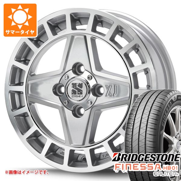 【タイヤ交換対象】サマータイヤ 165/60R14 75H ブリヂストン フィネッサ HB01 MLJ エクストリームJ クアッド 4.5-14 タイヤホイール4本セット｜タイヤ１番