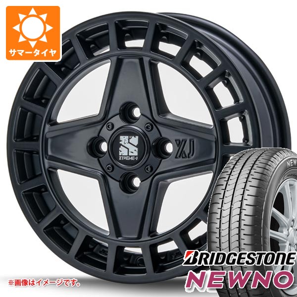 【タイヤ交換対象】スズキ ハスラー用 サマータイヤ ブリヂストン ニューノ 165/70R14 81S MLJ エクストリームJ クアッド 4.5-14 タイヤホイール4本セット｜タイヤ１番