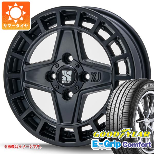 【タイヤ交換対象】サマータイヤ 165/55R14 72V グッドイヤー エフィシエントグリップコンフォート MLJ エクストリームJ クアッド 4.5-14 タイヤホイール4本セット|タイヤ1番