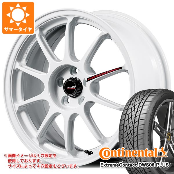 【タイヤ交換対象】サマータイヤ 235/40R18 95Y XL コンチネンタル エクストリームコンタクト DWS06 プラス MID レーシング R10 エボ 8.5-18 タイヤホイール4本セット