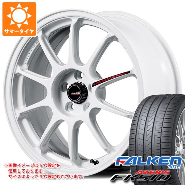 【タイヤ交換対象】サマータイヤ 245/50R18 104Y XL ファルケン アゼニス FK510 MID レーシング R10 エボ 8.5-18 タイヤホイール4本セット