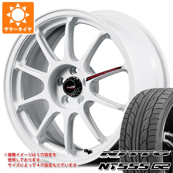 【タイヤ交換対象】サマータイヤ 225/45R17 94W XL ニットー NT555 G2 MID レーシング R10 エボ 7.5-17 タイヤホイール4本セット｜タイヤ１番 101,200円