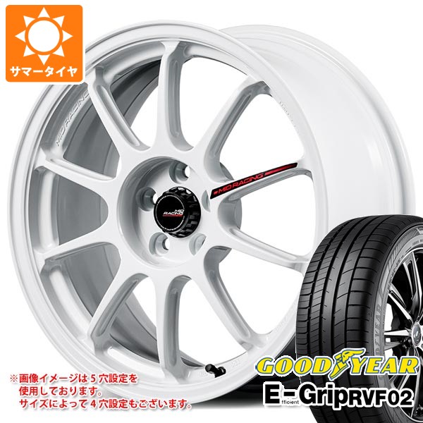 【タイヤ交換対象】サマータイヤ 205/50R17 93V XL グッドイヤー エフィシエントグリップ RVF02 MID レーシング R10 エボ 7.0-17 タイヤホイール4本セット