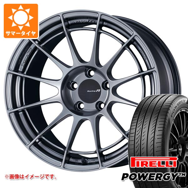 【タイヤ交換対象】ホンダ シビック タイプR FK8用 サマータイヤ ピレリ パワジー 245/40R18 97Y XL エンケイ レーシング レボリューション NT03RR 8.5-18 タイヤホイール4本セット｜タイヤ１番