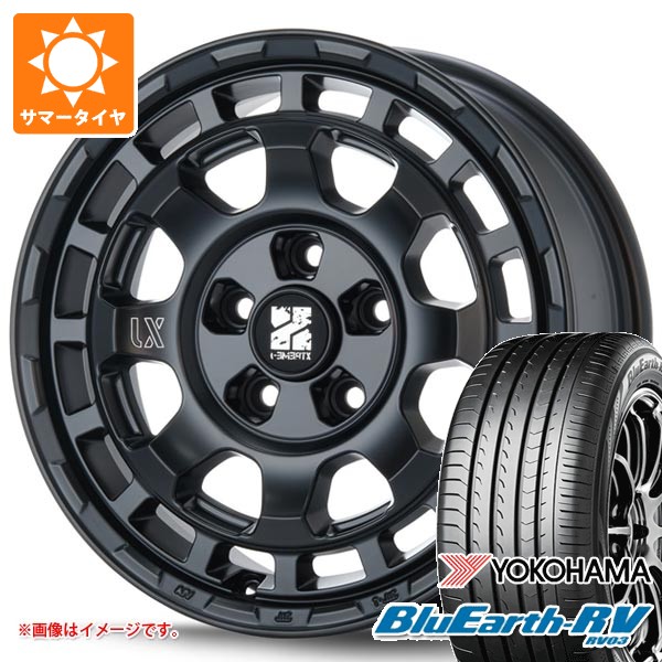 【タイヤ交換対象】ニッサン T31エクストレイル用 2026年製 サマータイヤ ヨコハマ ブルーアースRV RV03 215/65R16 98H MLJ エクストリームJ サバンザ 7.0-16 タイヤホイール4本セット