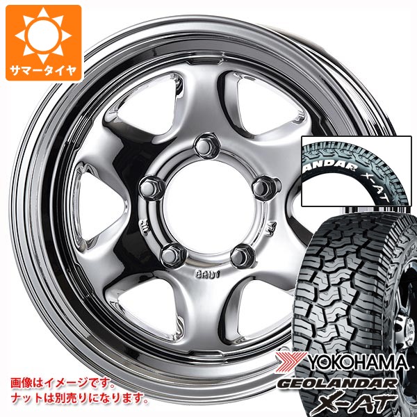 スズキ ジムニーノマド JC74W用 サマータイヤ 2026年製 ヨコハマ ジオランダー X-AT G016 225/70R16 103S ホワイトレター ブルート BR-44 6.5-16 タイヤホイール4本セット｜タイヤ１番 121,900円