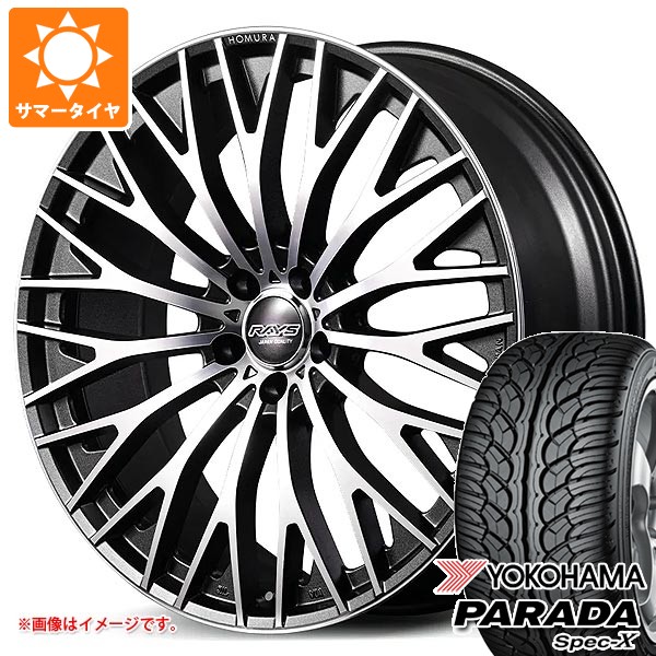 【タイヤ交換対象】トヨタ 40系アルファード用 サマータイヤ ヨコハマ パラダ スペック-X PA02 255/35R22 99V REINF レイズ ホムラ 2x15R 9.0-22 タイヤホイール4本セット｜タイヤ１番 243,495円