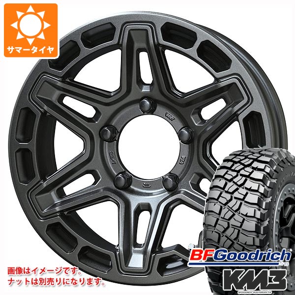 【タイヤ交換対象】スズキ ジムニーノマド JC74W用 サマータイヤ BFグッドリッチ マッドテレーンT/A KM3 LT225/75R16 115/112Q PPX MK6 6.0-16 タイヤホイール4本セット