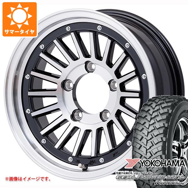 スズキ ジムニー用 サマータイヤ 2026年製 ヨコハマ ジオランダー M/T+ G001J 195R16C 104/102Q マウンテンフック 5.5-16 タイヤホイール4本セット｜タイヤ１番 95,315円