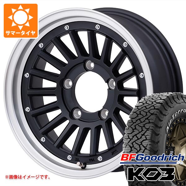 スズキ ジムニー JB64W用 サマータイヤ BFグッドリッチ オールテレーンT/A KO3 LT225/75R16 115/112S ホワイトレター マウンテンフック 5.5-16 タイヤホイール4本セット|タイヤ1番