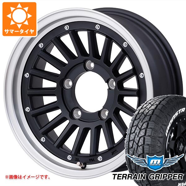【タイヤ交換対象】5本セット スズキ ジムニー JB64W用 2026年製 サマータイヤ モンスタ テレーングリッパー 215/70R16 107/105Q LT ホワイトレター マウンテンフック 5.5-16 タイヤホイール5本セット|タイヤ1番