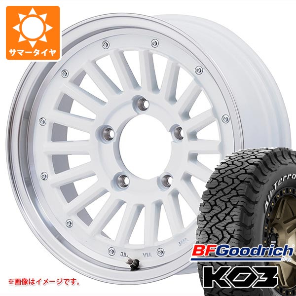 スズキ ジムニー JB64W用 サマータイヤ BFグッドリッチ オールテレーンT/A KO3 LT225/75R16 115/112S ホワイトレター マウンテンフック 5.5-16 タイヤホイール4本セット|タイヤ1番
