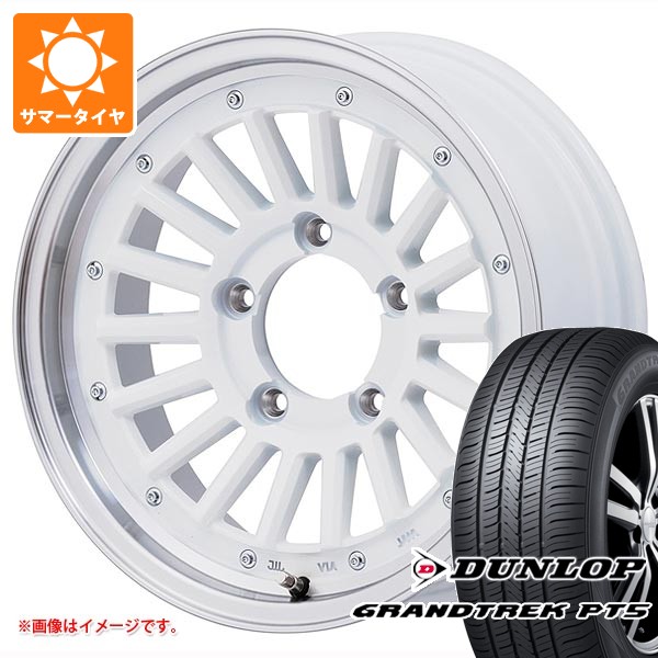 スズキ ジムニー用 サマータイヤ ダンロップ グラントレック PT5 175/80R16 91S マウンテンフック 5.5-16 タイヤホイール4本セット|タイヤ1番