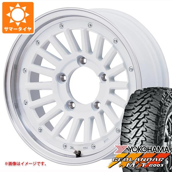 【タイヤ交換対象】スズキ ジムニーノマド JC74W用 2026年製 サマータイヤ ヨコハマ ジオランダー M/T G003 LT215/70R16 100/ 97Q マウンテンフック 6.0-16 タイヤホイール4本セット｜タイヤ１番