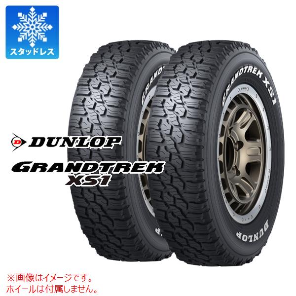 2本 スタッドレスタイヤ 185/85R16 105/103L LT ダンロップ グラントレック XS1 ホワイトレター DUNLOP GRANDTREK XS1