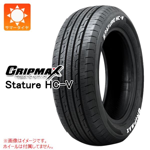 1本 サマータイヤ 215/65R16C 109/107S グリップマックス スタチャー HC-V ホワイトレター GRIP MAX STATURE HC-V 【バン/トラック用】 ハイエース キャラバン 10,973円